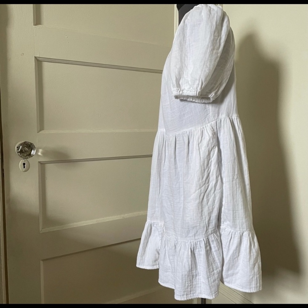 Universal Thread white cotton babydoll dress M & L - Picture 4 of 6